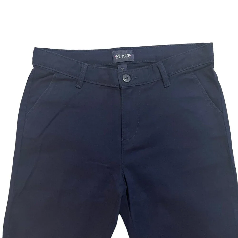 Children's Place Sz 12 Navy Chino School Uniform Pants